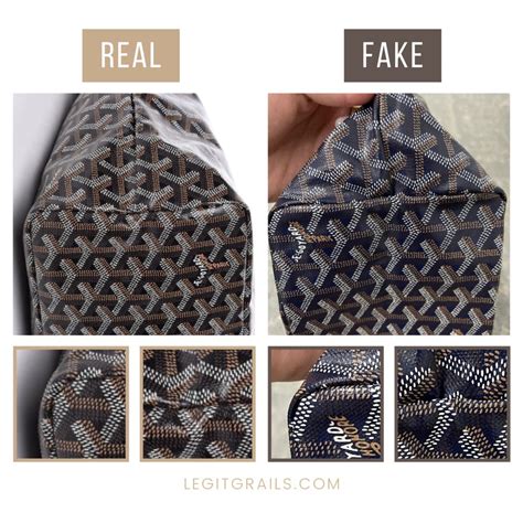 distinguishing real goyard from fake|authentic goyard st louis tote.